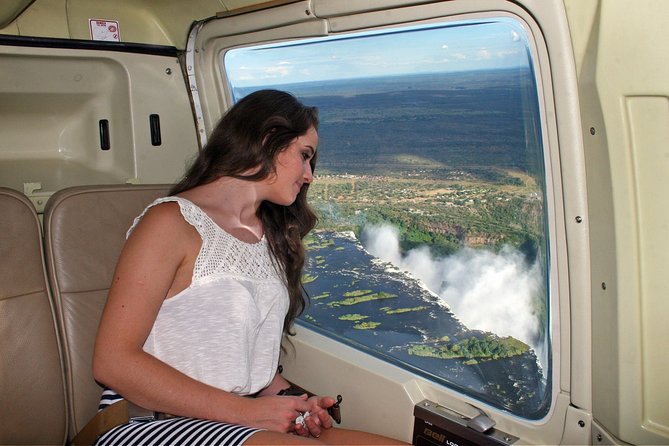 15 minutes scenic helicopter flight above Victoria Falls-Zimbabwe - The real cost at $185 per person