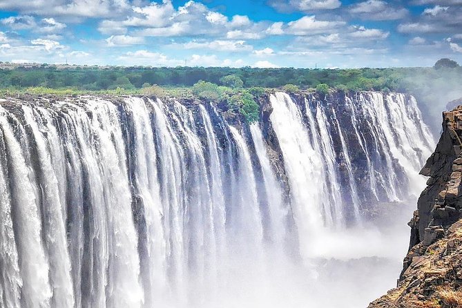7 Day Highlights Of Botswana Overland Tour – ACCOMODATED (midrange) - Seeing Victoria Falls from the rainforest