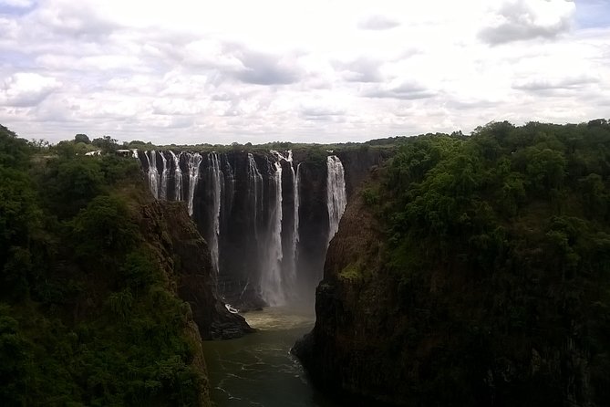 Bungee Jumping at The Victoria Falls Bridge - The 90-meter drop and the river below