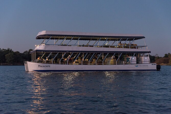Dinner Cruise on the Zambezi River, Victoria Falls - A quiet start on the Zambezi above Victoria Falls