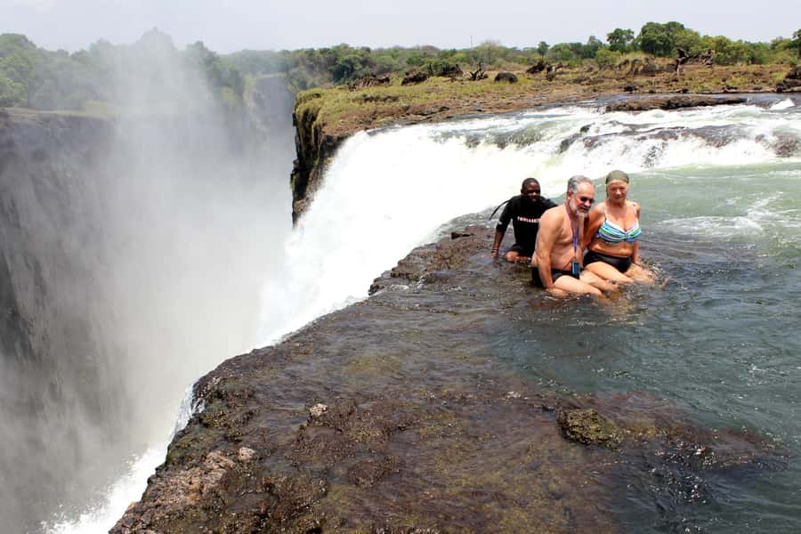 From Victoria Falls: Livingstone Island Tour & Devils Pool - Breakfast with the falls still in view