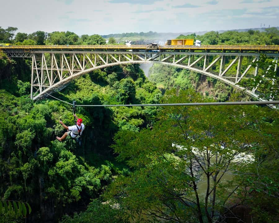 From Victoria Falls: Zip Line from the Victoria Falls Bridge - How fast and intimidating is the ride?