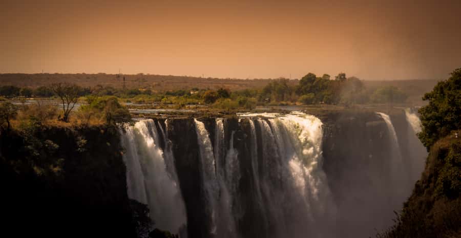 Guided Scenic Tour Of The Victoria Falls – Experience Nature - Looking down toward the Batoka Gorges