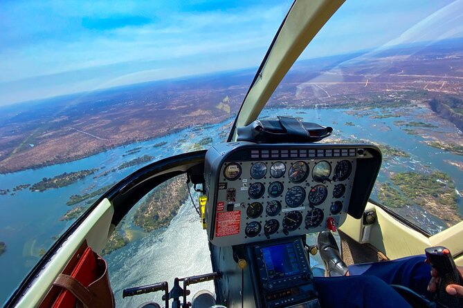 Helicopter Flight Experience Over Victoria Falls - What the falls look like from the air