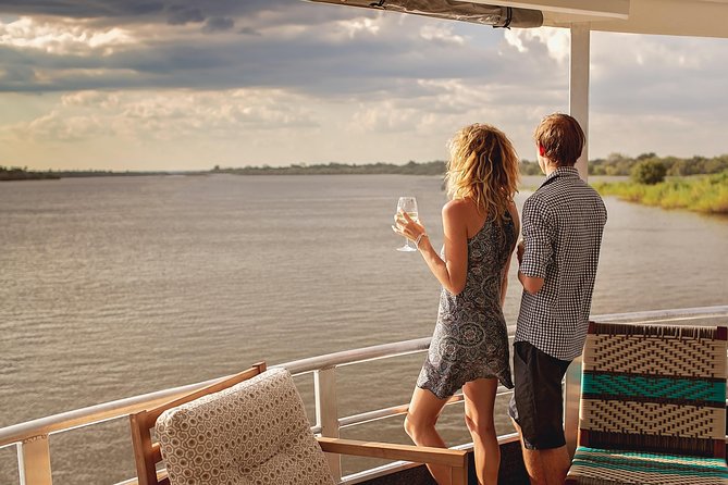 Shearwater River Song Luxury River Cruise - Floating above Victoria Falls on the Zambezi