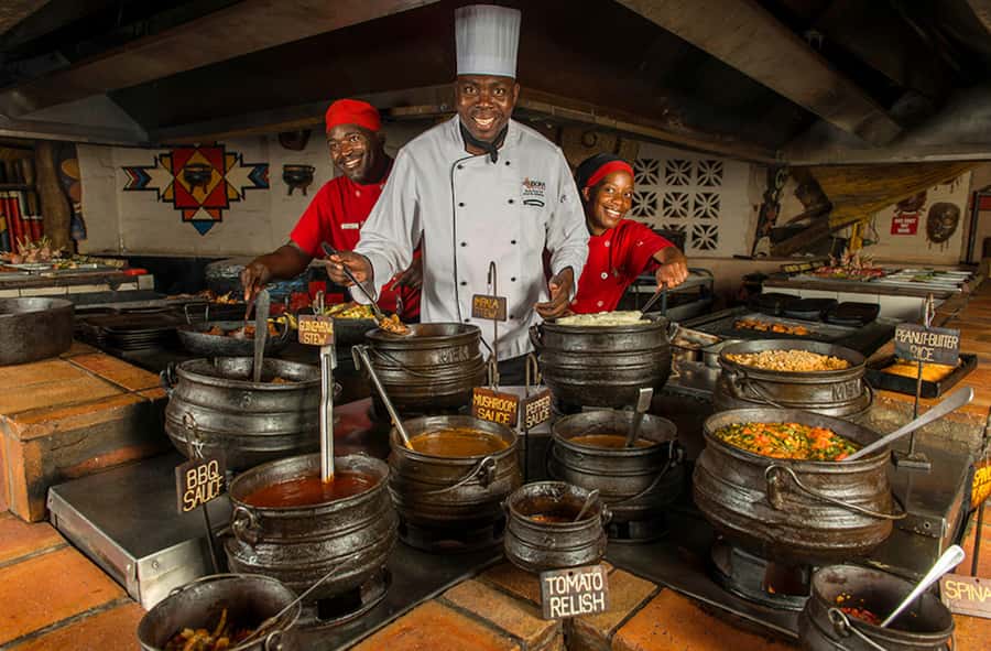 Victoria Falls: Boma Dinner and Drum Show - The four-course feast, from impala to sadza