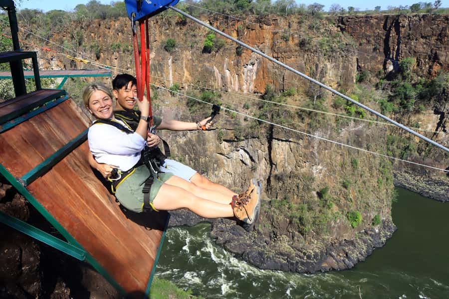 Victoria Falls: Half Day Flying Fox, Zip Line, & Gorge Swing - Three rides above the Batoka Gorge