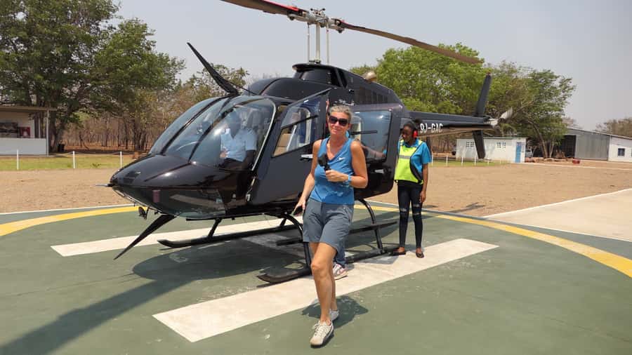 Victoria Falls: Helicopter Tour with Hotel Pickup - The helipad briefing and cabin setup