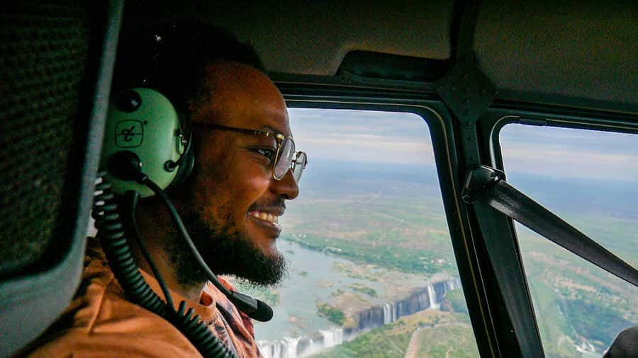 Victoria Falls: Helicopter Tour with Hotel Pickup - Batoka Gorge from the air