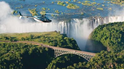 Scenic Helicopter Flight Over Victoria Falls
