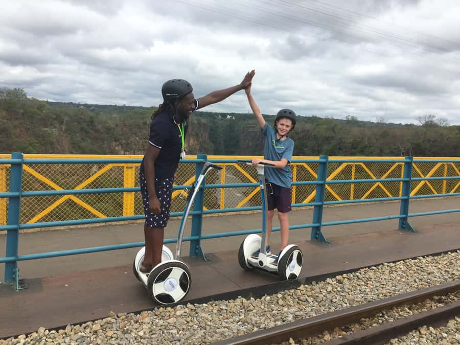 Victoria Falls: Segway Tour - Victoria Falls Bridge: history, views, and activity overhead