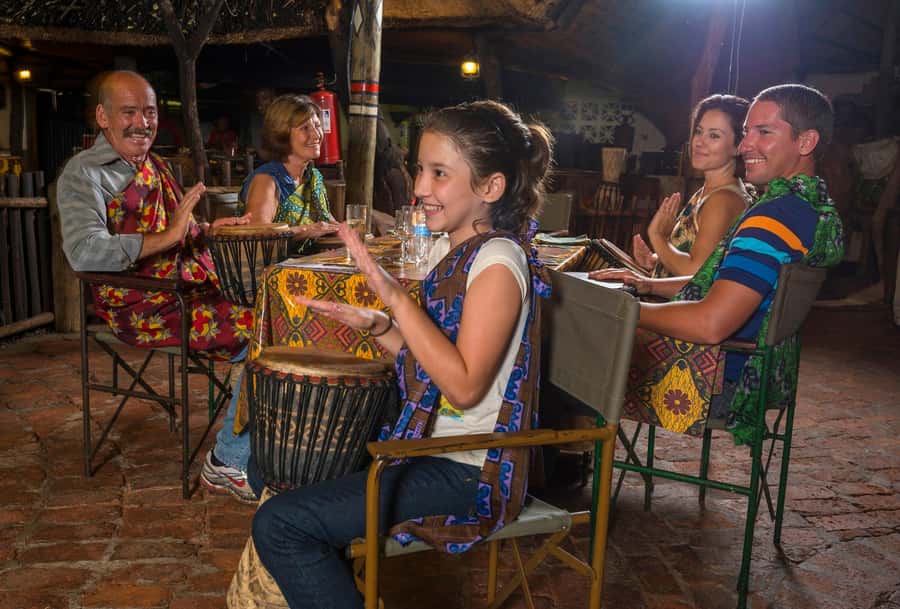 Victoria Falls: The Boma Dinner and Drum Show - Entering The Boma and settling in
