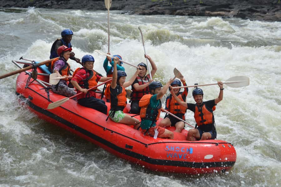 Victoria Falls: Zambezi River White Water Rafting Experience - Safety practice before the rapids