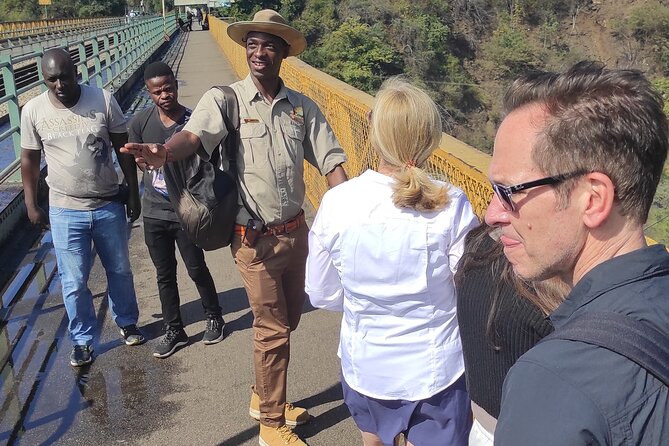 Walking Safari to the Falls, Bridge and beyond with Savannah - Crossing from Zimbabwe toward the bridge