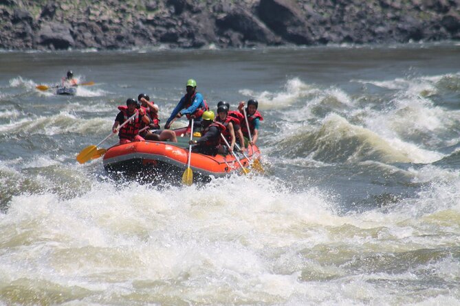 Whitewater Rafting Adventure on the Zambezi River, Victoria Falls Zimbabwe - The 7:30 am start and the long approach to the river