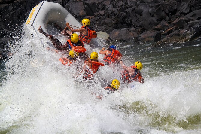 Whitewater Rafting on the Zambezi River from Victoria Falls - The Batoka Gorge between the rapids