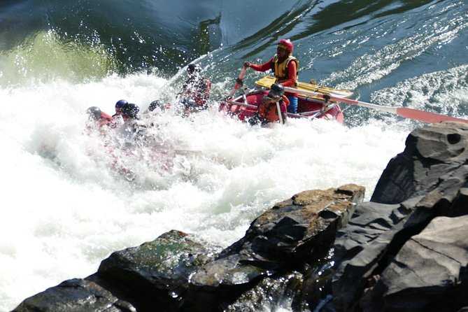 Zambezi River Class IV-V White-Water Rafting from Victoria Falls - The steep descent into the Zambezi Gorge